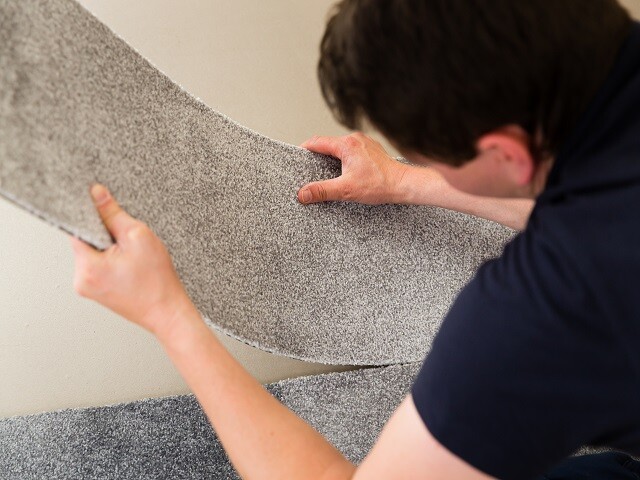 Gluing carpet hot sale